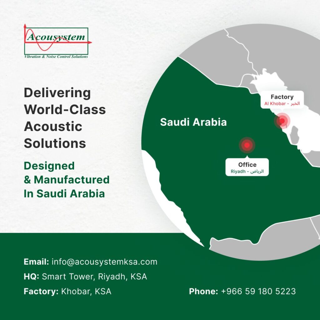 Building on Acousystem Group’s 35+ years of global expertise, Acousystem KSA was founded to address Saudi