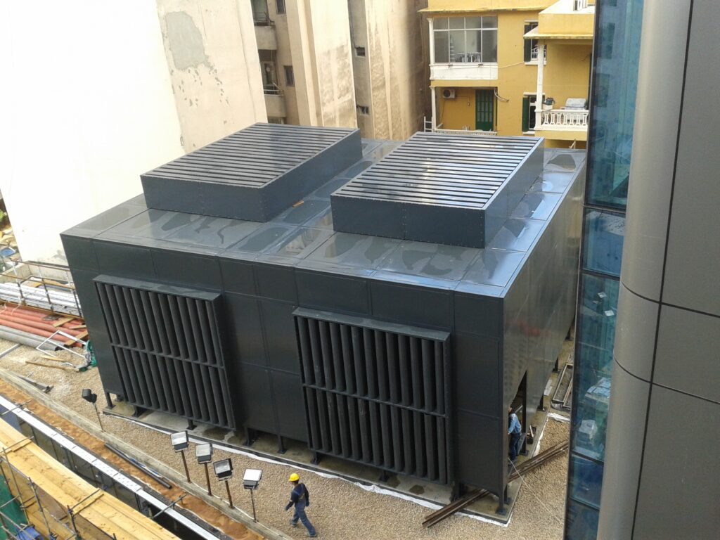 Acoustic enclosure installed in Sama Beirut, the tallest tower in Lebanon.